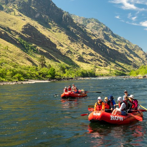 Snake River rafting through Hells Canyon in Eastern Oregon