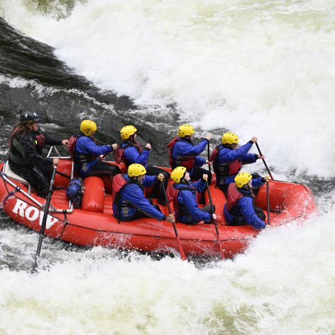 Whitewater rafters on the mighty Lochsa River in North Idaho