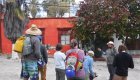 Group of guests listening to their guided tour of Baja's old mining town tour
