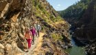 Hikers along the Rogue River trail in Oregon