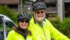 Bikers on a Ride Our World bike tour in the Olympic Peninsula 