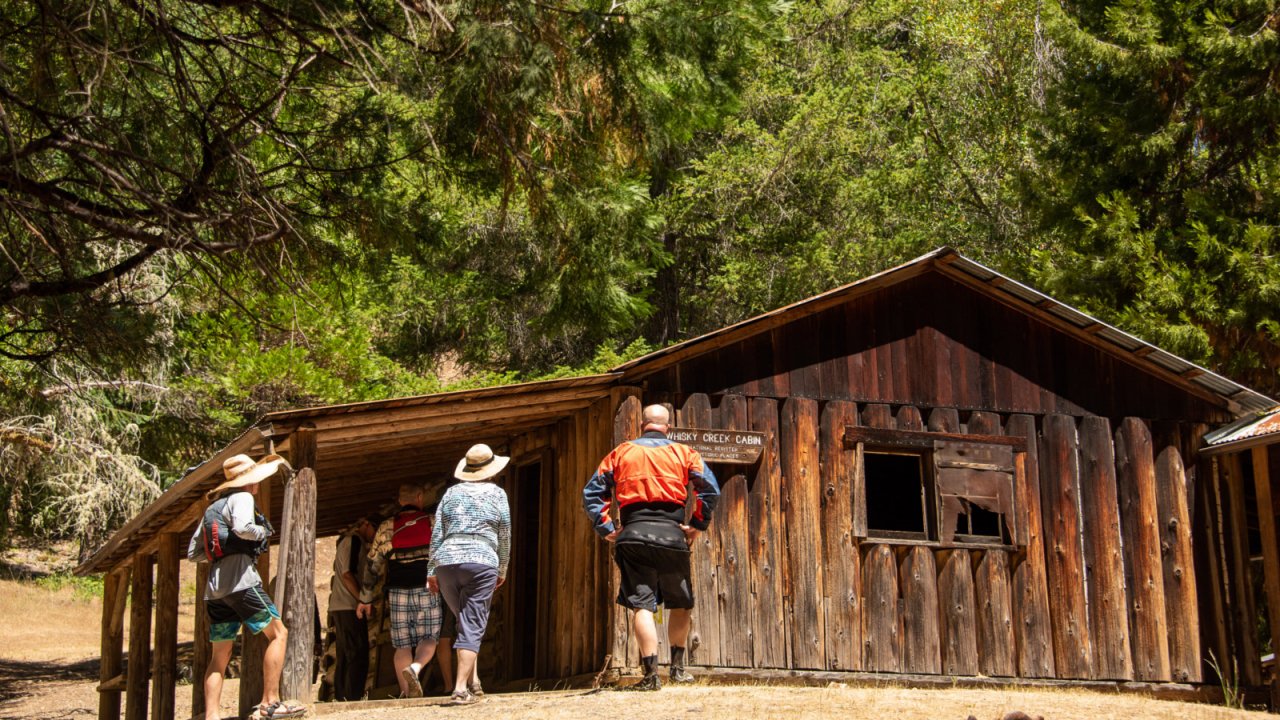 old cabin along the rogue river