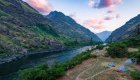 tents along the snake river in idaho
