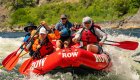 red paddle raft on the snake river in idaho